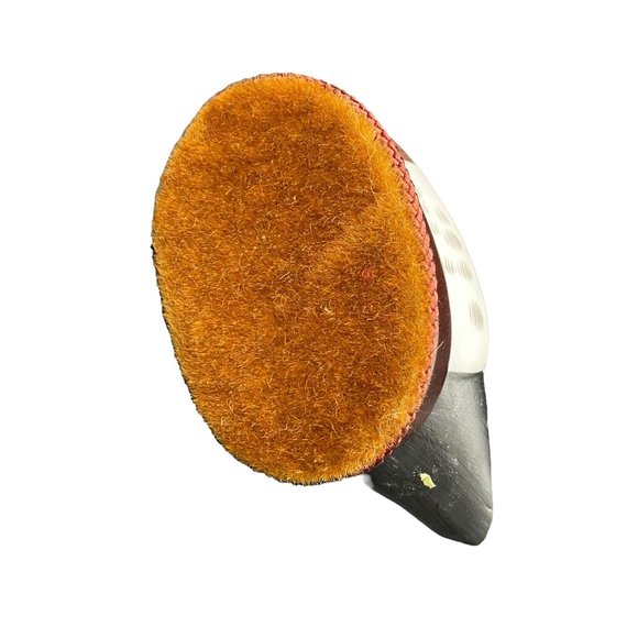 Vintage Mallard Duck Bisque Porcelain Wood Base Lint brush - Picture 5 of 15